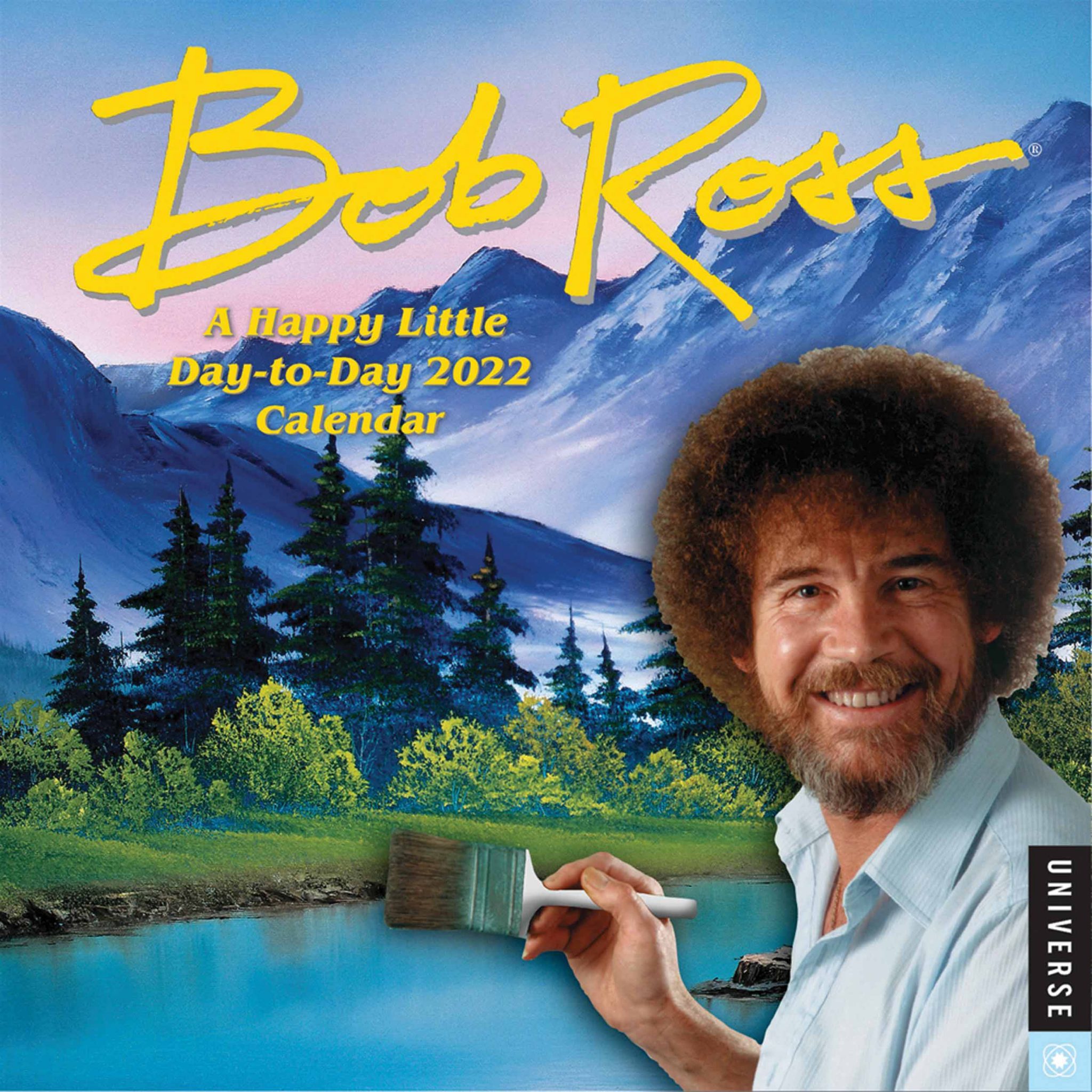 Bob Ross Desk Calendar 2022 Geeky Gifts Present Finder New 